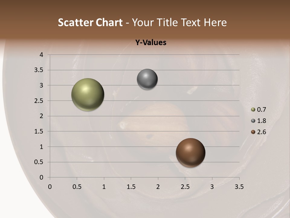 Hazelnuts Dropped In A Swirl Of Nougat Butter. PowerPoint Template