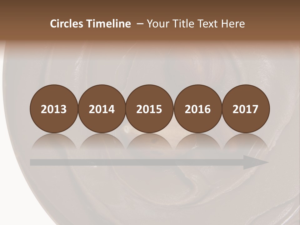 Hazelnuts Dropped In A Swirl Of Nougat Butter. PowerPoint Template