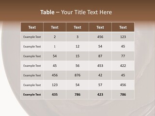 Hazelnuts Dropped In A Swirl Of Nougat Butter. PowerPoint Template