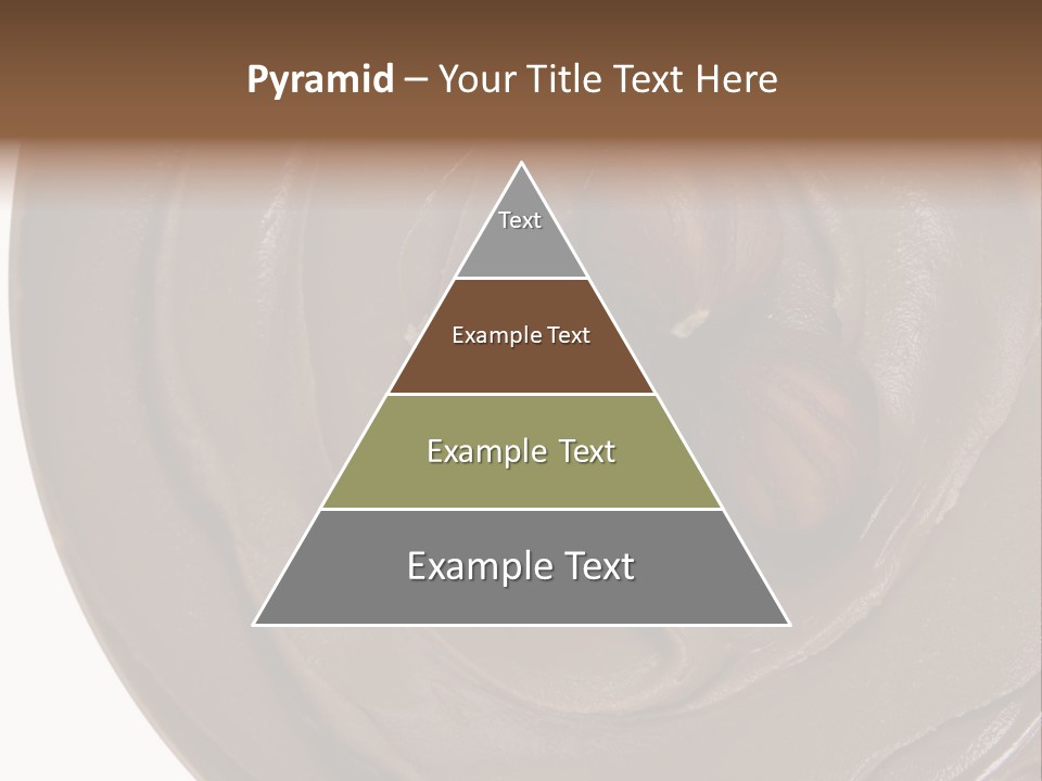 Hazelnuts Dropped In A Swirl Of Nougat Butter. PowerPoint Template