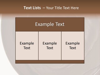 Hazelnuts Dropped In A Swirl Of Nougat Butter. PowerPoint Template