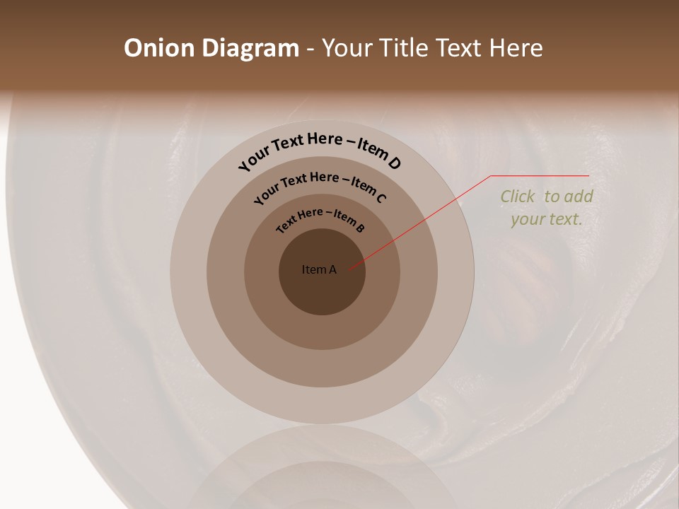 Hazelnuts Dropped In A Swirl Of Nougat Butter. PowerPoint Template
