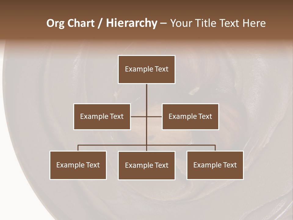 Hazelnuts Dropped In A Swirl Of Nougat Butter. PowerPoint Template