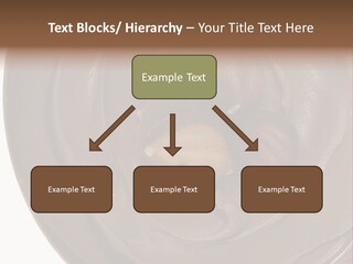 Hazelnuts Dropped In A Swirl Of Nougat Butter. PowerPoint Template
