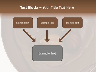 Hazelnuts Dropped In A Swirl Of Nougat Butter. PowerPoint Template