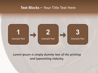 Hazelnuts Dropped In A Swirl Of Nougat Butter. PowerPoint Template