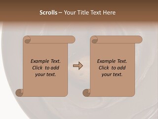 Hazelnuts Dropped In A Swirl Of Nougat Butter. PowerPoint Template