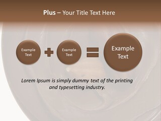Hazelnuts Dropped In A Swirl Of Nougat Butter. PowerPoint Template