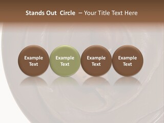 Hazelnuts Dropped In A Swirl Of Nougat Butter. PowerPoint Template