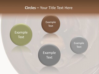 Hazelnuts Dropped In A Swirl Of Nougat Butter. PowerPoint Template