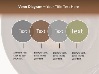 Hazelnuts Dropped In A Swirl Of Nougat Butter. PowerPoint Template