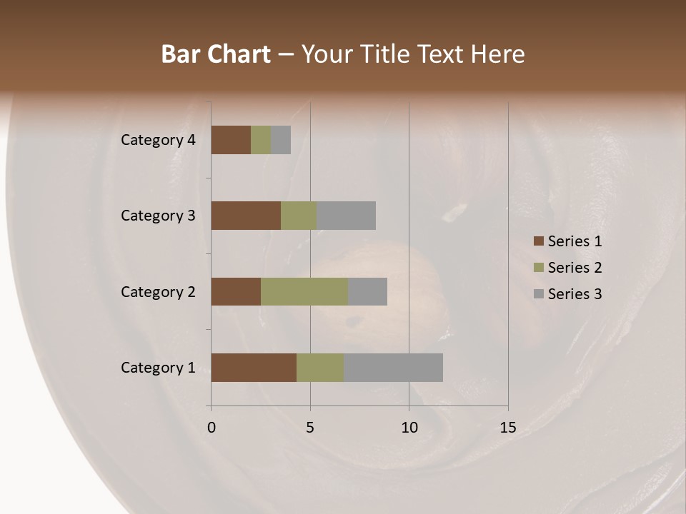 Hazelnuts Dropped In A Swirl Of Nougat Butter. PowerPoint Template