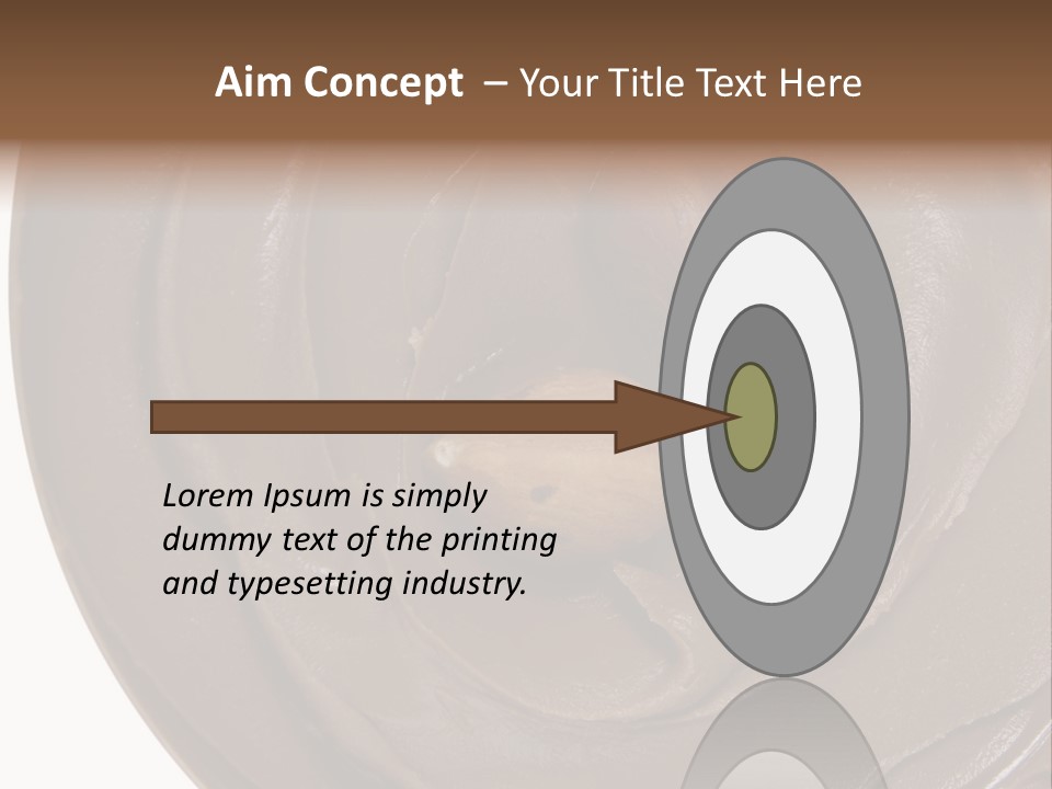 Hazelnuts Dropped In A Swirl Of Nougat Butter. PowerPoint Template