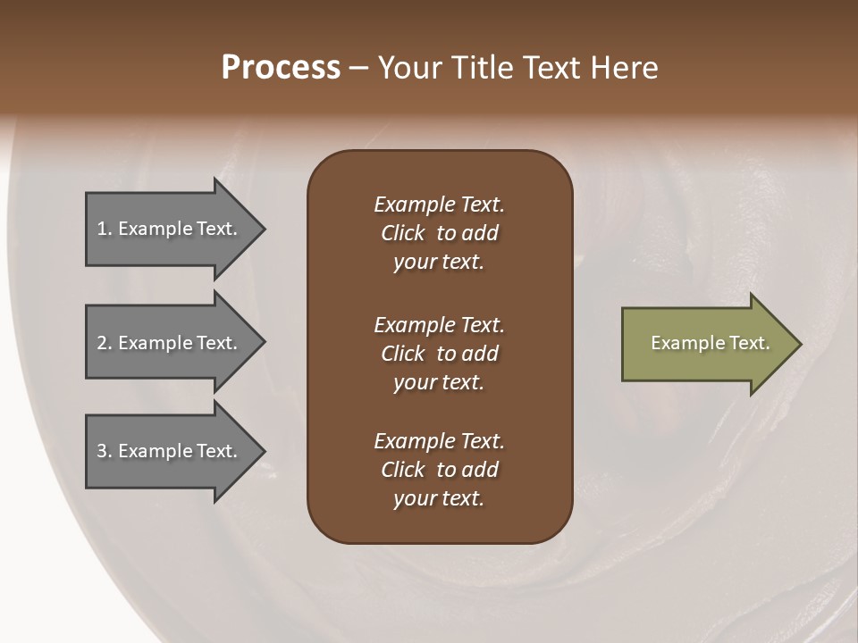 Hazelnuts Dropped In A Swirl Of Nougat Butter. PowerPoint Template