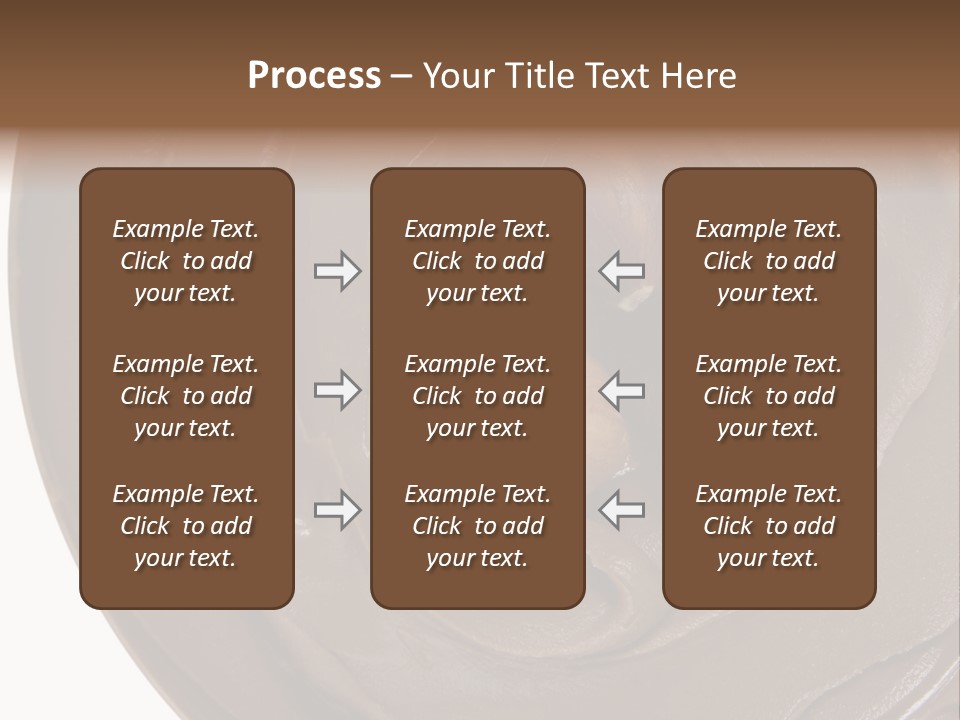 Hazelnuts Dropped In A Swirl Of Nougat Butter. PowerPoint Template