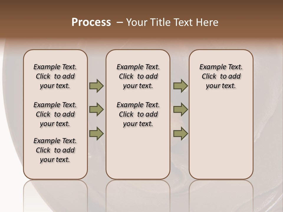 Hazelnuts Dropped In A Swirl Of Nougat Butter. PowerPoint Template