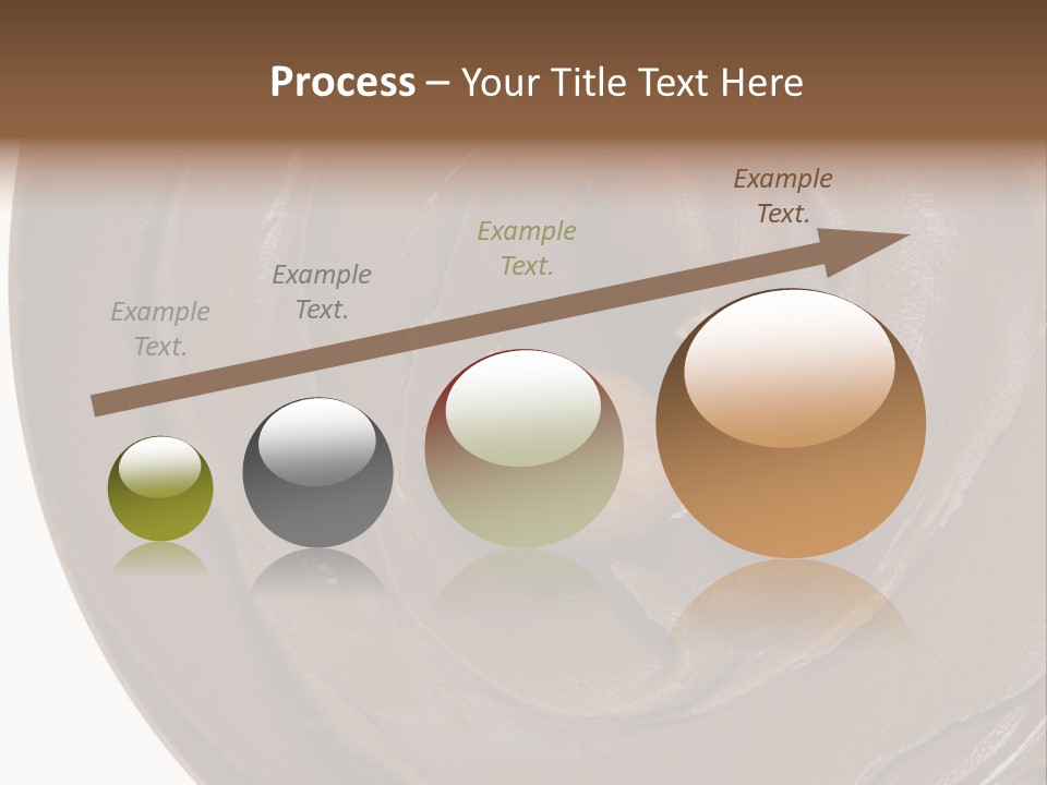 Hazelnuts Dropped In A Swirl Of Nougat Butter. PowerPoint Template