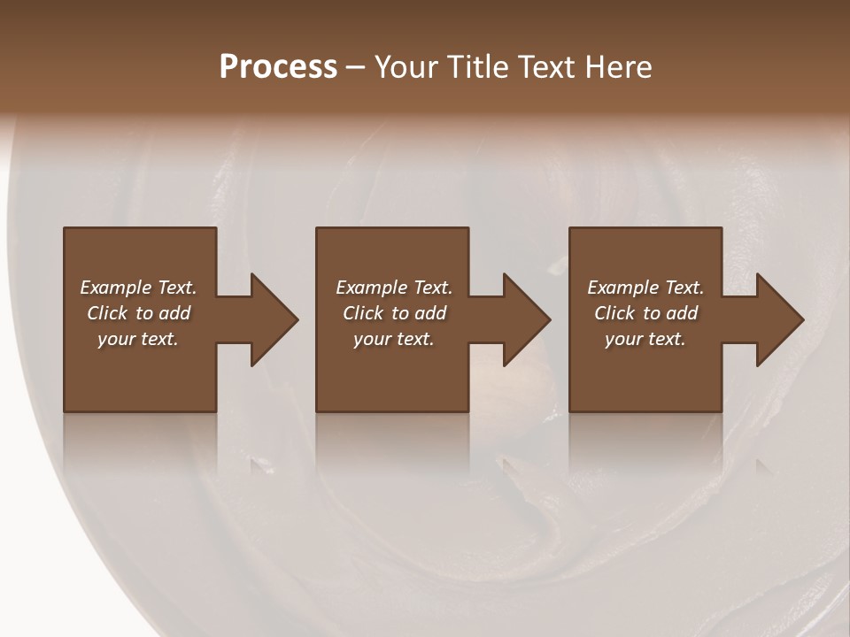 Hazelnuts Dropped In A Swirl Of Nougat Butter. PowerPoint Template