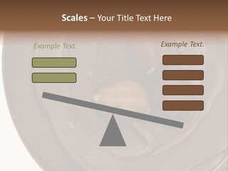 Hazelnuts Dropped In A Swirl Of Nougat Butter. PowerPoint Template