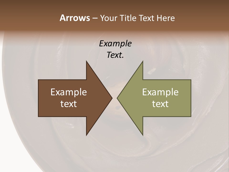 Hazelnuts Dropped In A Swirl Of Nougat Butter. PowerPoint Template