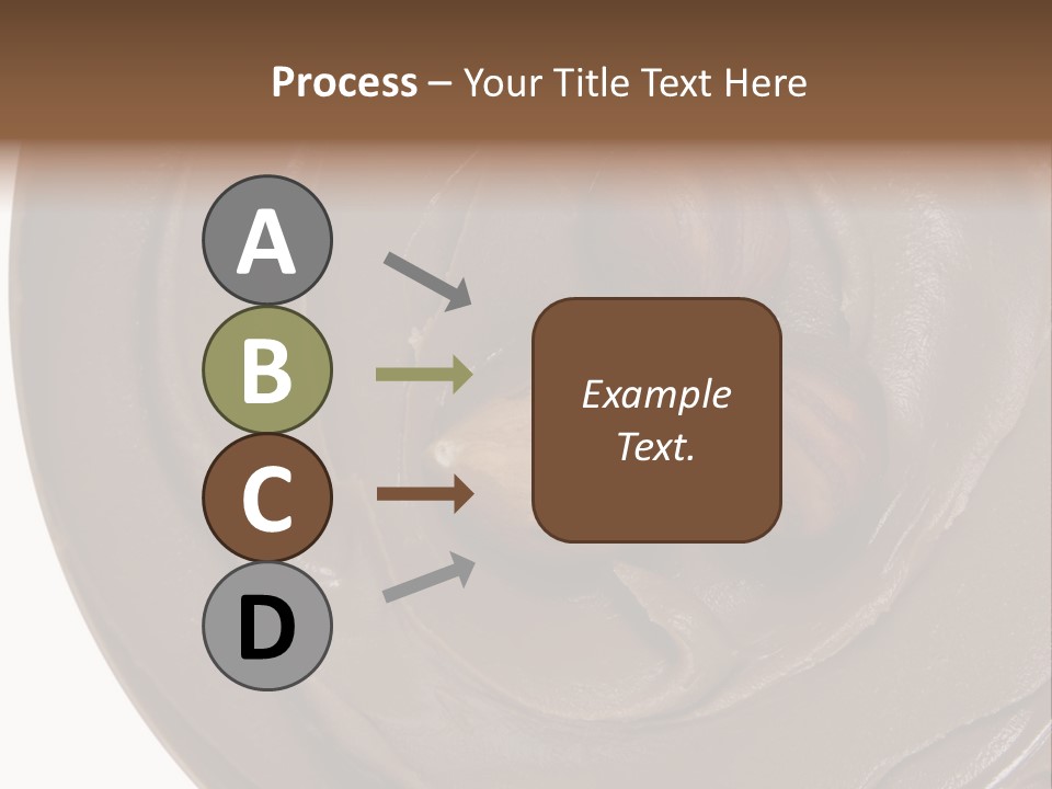 Hazelnuts Dropped In A Swirl Of Nougat Butter. PowerPoint Template