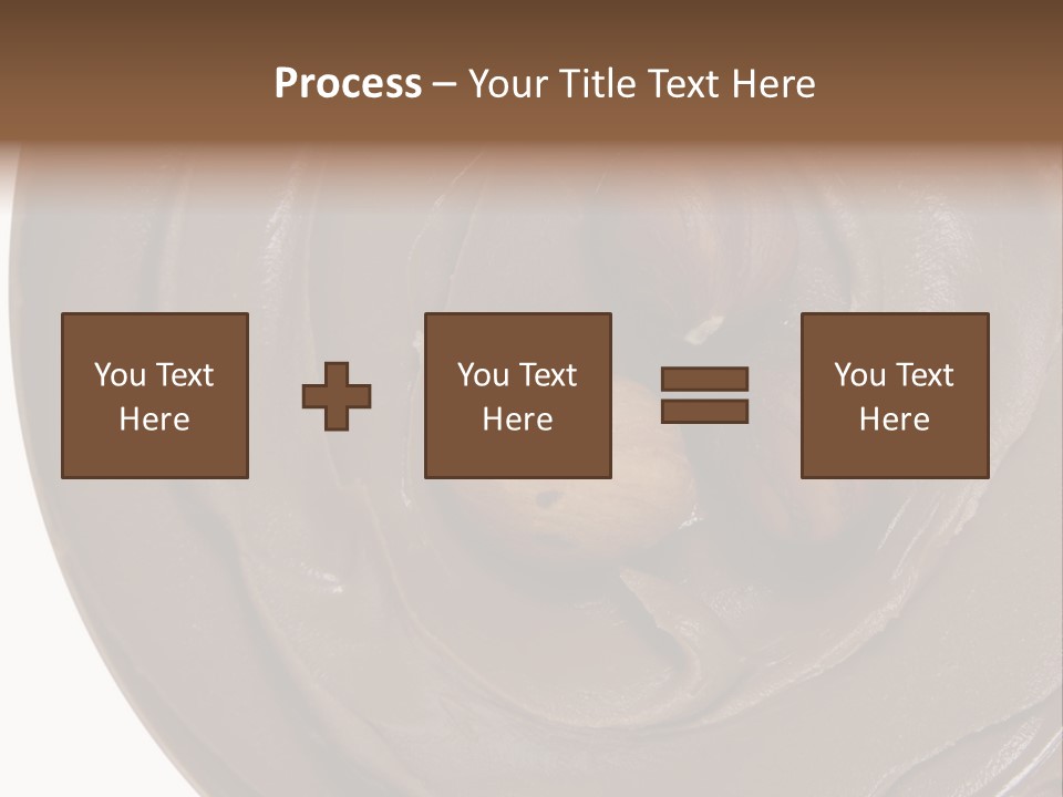 Hazelnuts Dropped In A Swirl Of Nougat Butter. PowerPoint Template