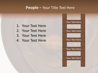 Hazelnuts Dropped In A Swirl Of Nougat Butter. PowerPoint Template