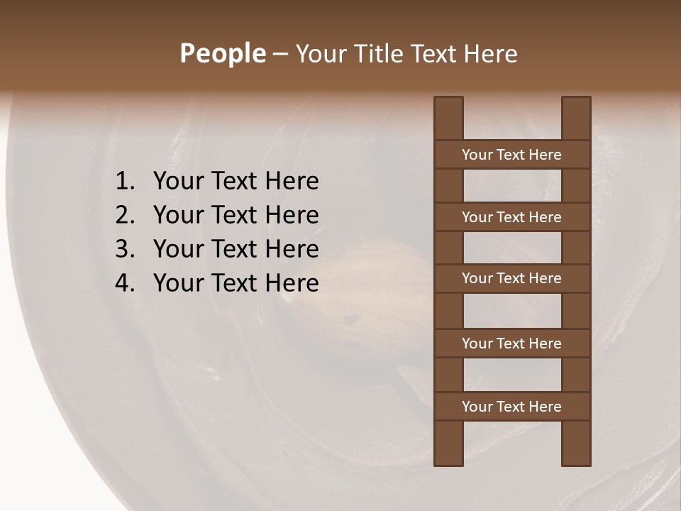 Hazelnuts Dropped In A Swirl Of Nougat Butter. PowerPoint Template