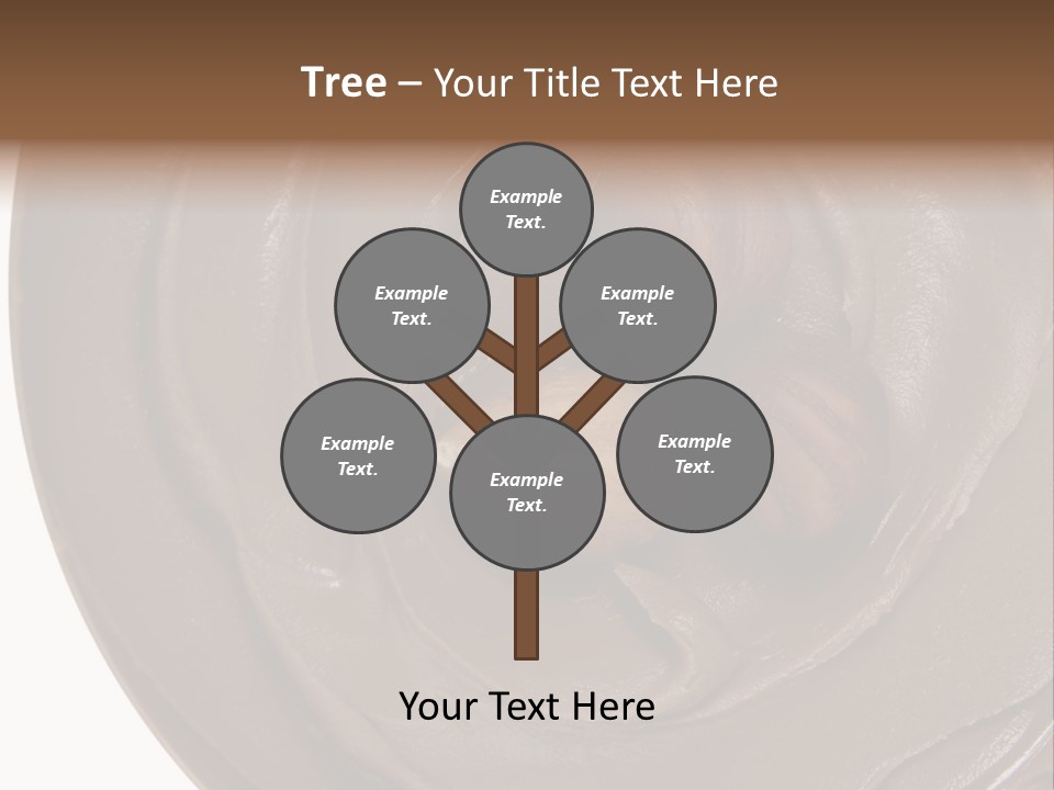 Hazelnuts Dropped In A Swirl Of Nougat Butter. PowerPoint Template