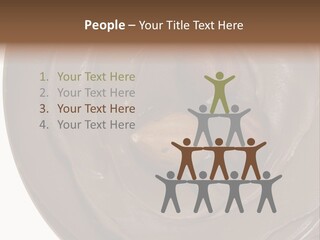 Hazelnuts Dropped In A Swirl Of Nougat Butter. PowerPoint Template