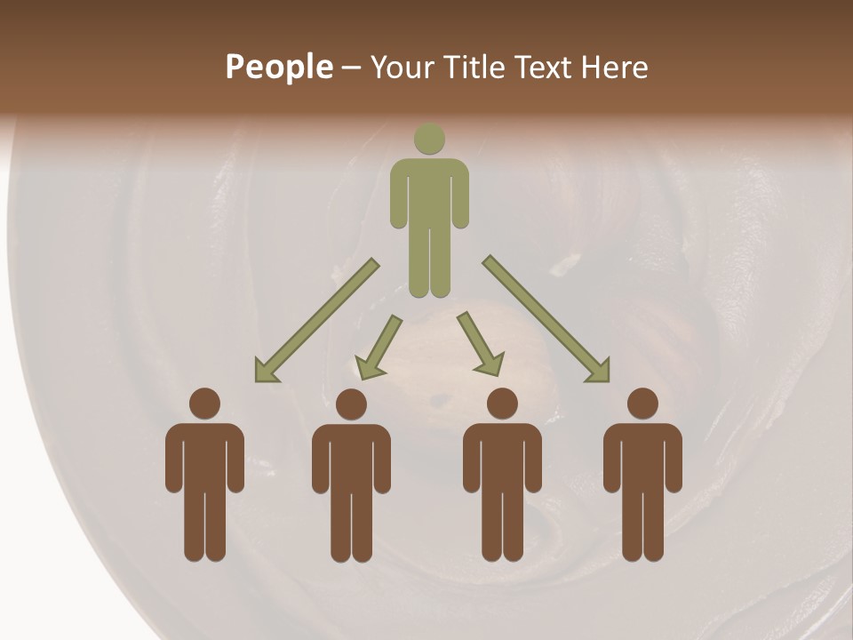 Hazelnuts Dropped In A Swirl Of Nougat Butter. PowerPoint Template