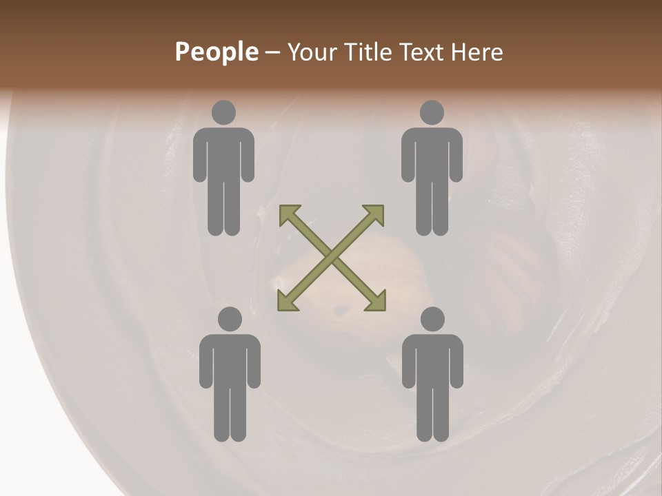 Hazelnuts Dropped In A Swirl Of Nougat Butter. PowerPoint Template