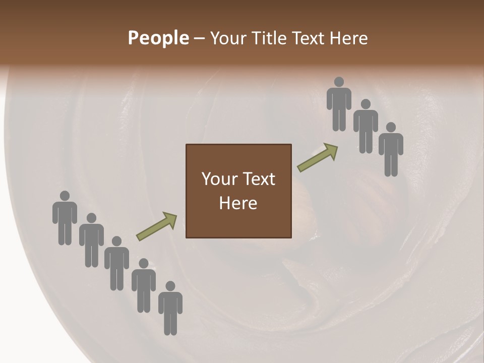 Hazelnuts Dropped In A Swirl Of Nougat Butter. PowerPoint Template