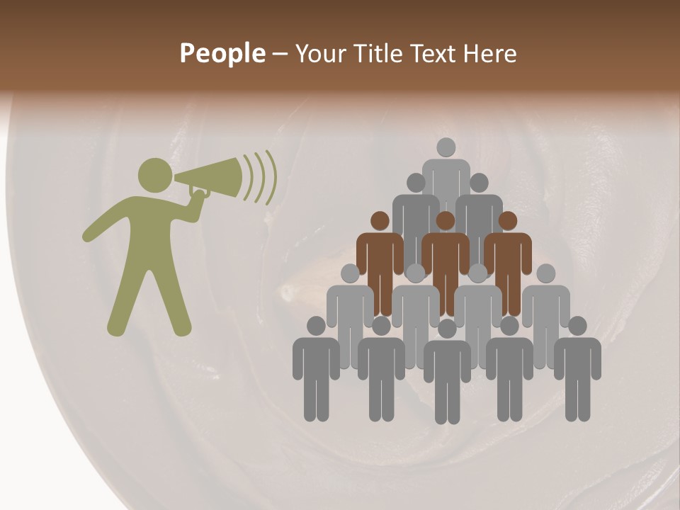 Hazelnuts Dropped In A Swirl Of Nougat Butter. PowerPoint Template