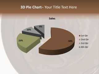 Hazelnuts Dropped In A Swirl Of Nougat Butter. PowerPoint Template