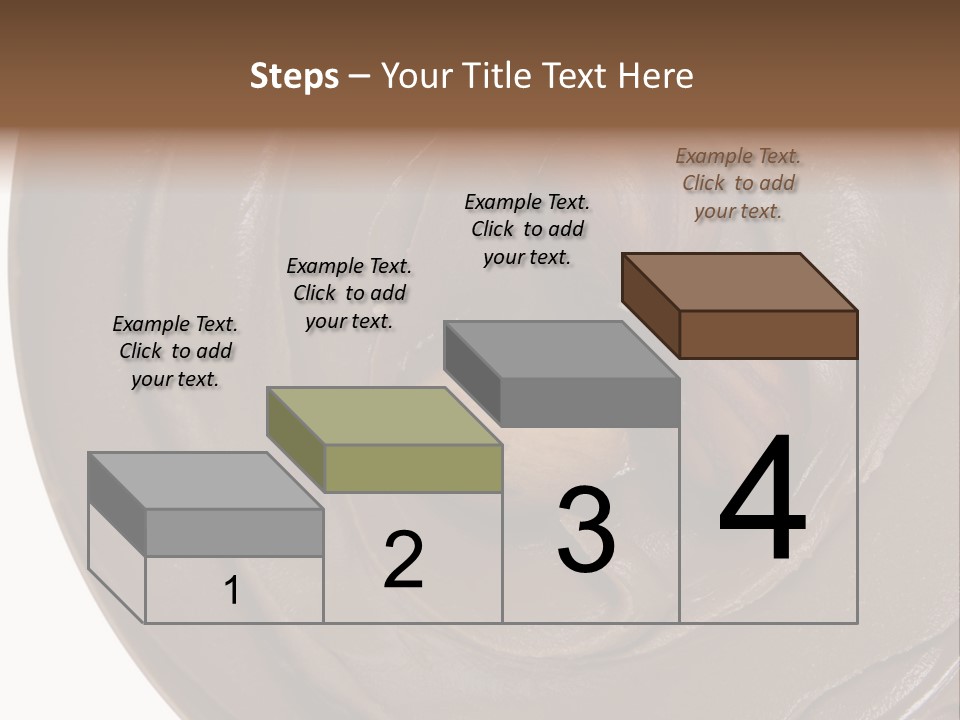 Hazelnuts Dropped In A Swirl Of Nougat Butter. PowerPoint Template