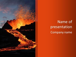 Volcano Eruption PowerPoint Template