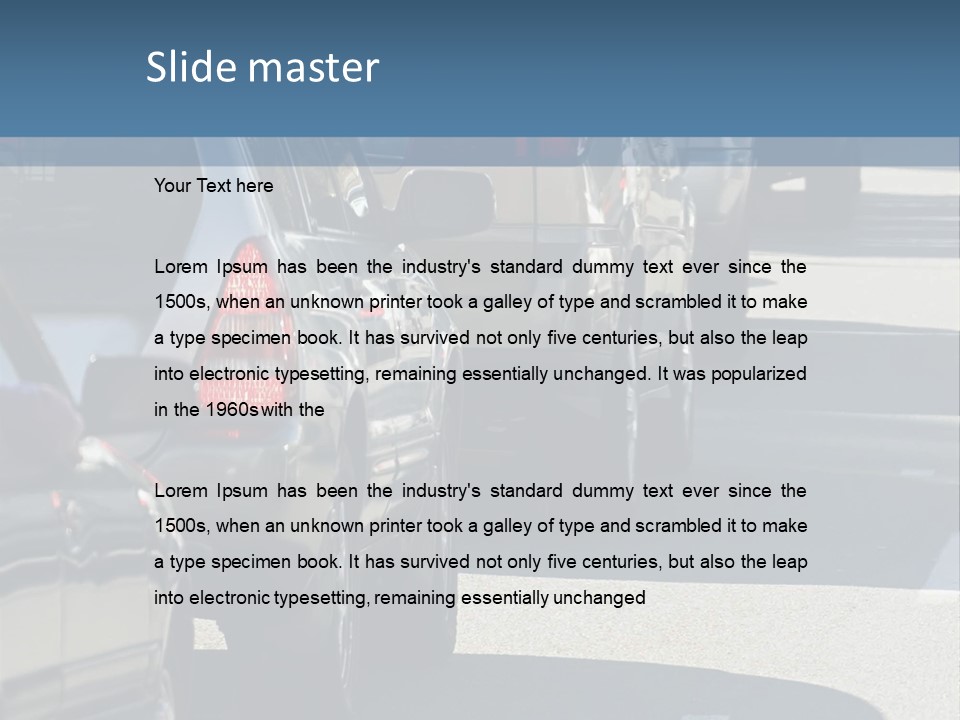 Rush Hour - Soft Focus PowerPoint Template