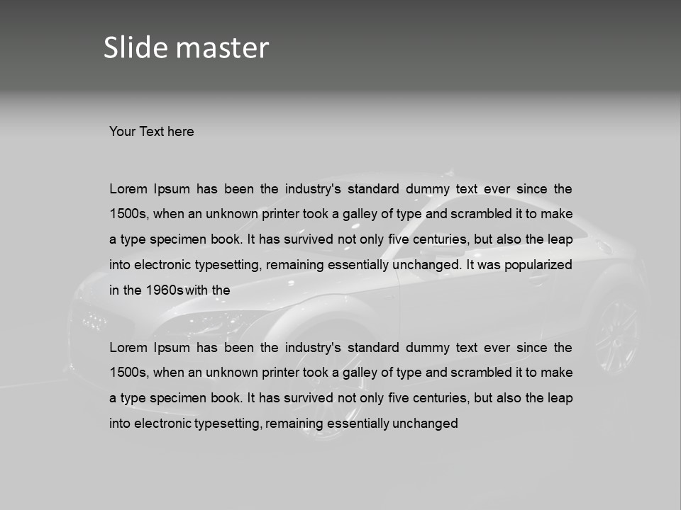 Audi Tt At The Motorshow 2007 In Frankfurt PowerPoint Template