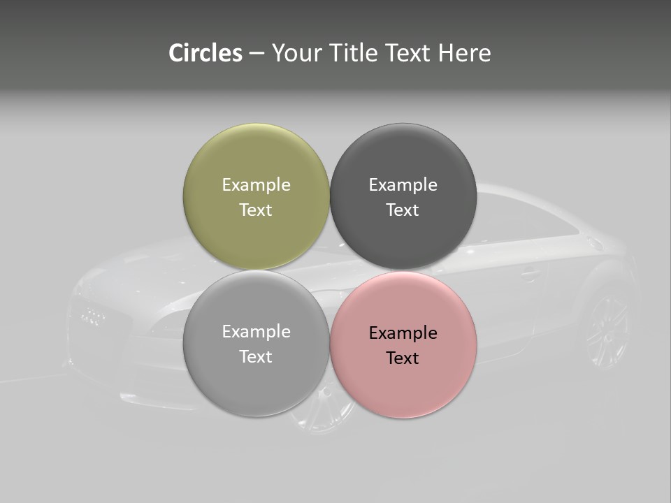 Audi Tt At The Motorshow 2007 In Frankfurt PowerPoint Template