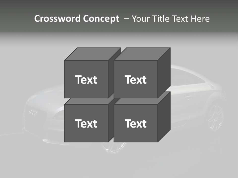 Audi Tt At The Motorshow 2007 In Frankfurt PowerPoint Template