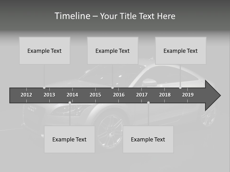Audi Tt At The Motorshow 2007 In Frankfurt PowerPoint Template
