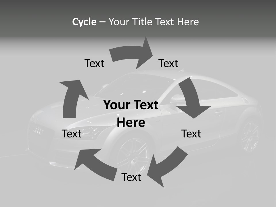 Audi Tt At The Motorshow 2007 In Frankfurt PowerPoint Template