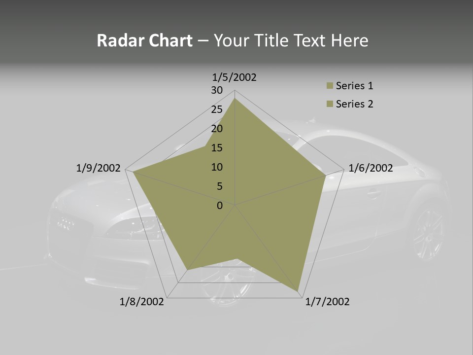 Audi Tt At The Motorshow 2007 In Frankfurt PowerPoint Template