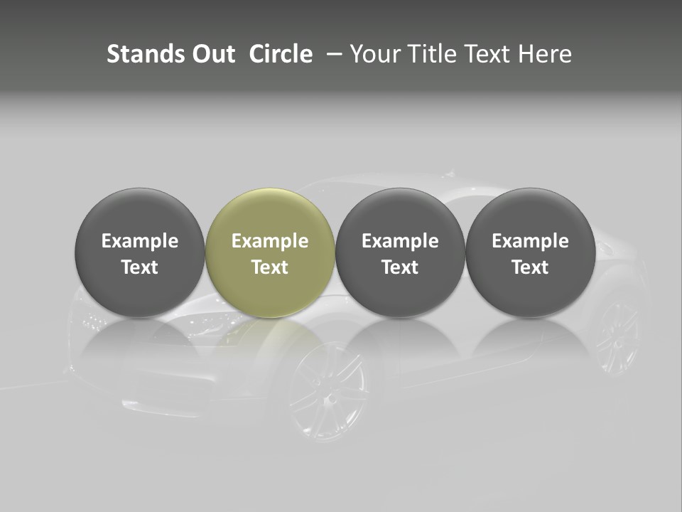 Audi Tt At The Motorshow 2007 In Frankfurt PowerPoint Template