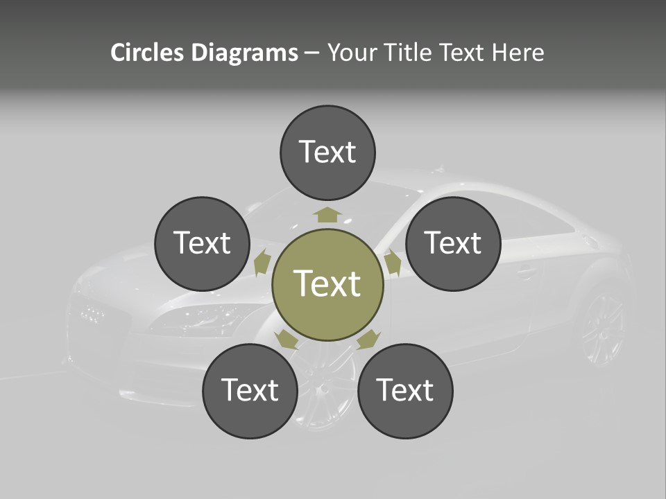 Audi Tt At The Motorshow 2007 In Frankfurt PowerPoint Template