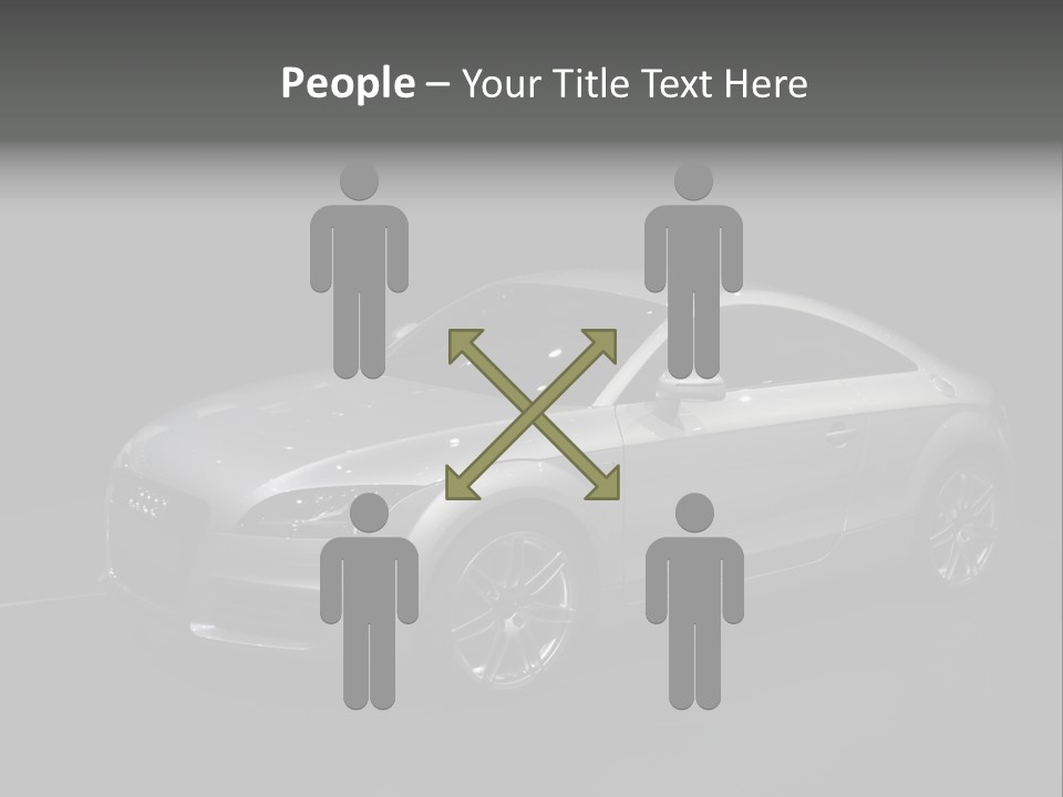 Audi Tt At The Motorshow 2007 In Frankfurt PowerPoint Template