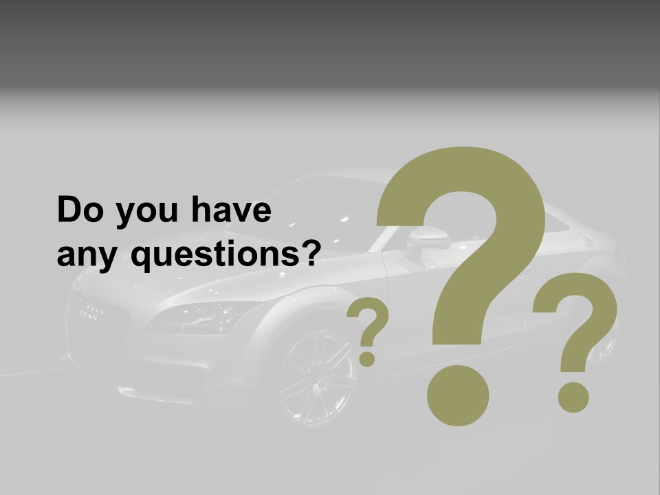 Audi Tt At The Motorshow 2007 In Frankfurt PowerPoint Template