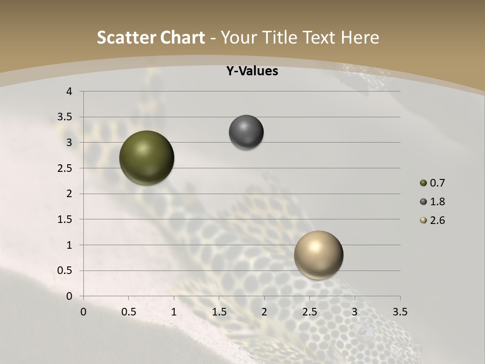 Colorful Spotted Tropical Catfish Swimming In Aquarium PowerPoint Template