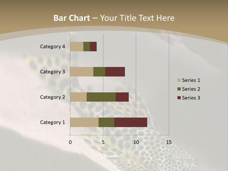 Colorful Spotted Tropical Catfish Swimming In Aquarium PowerPoint Template